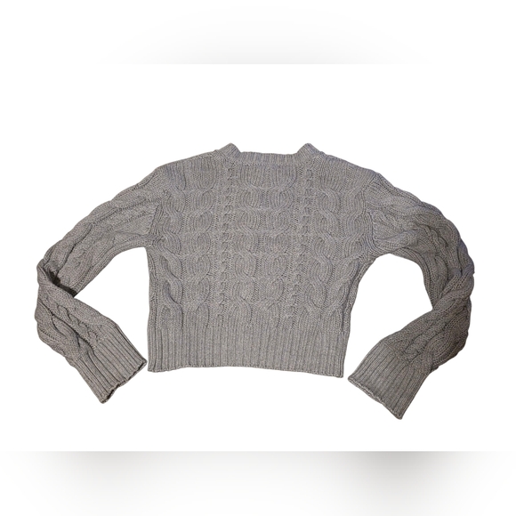 Abercrombie & Fitch Cable Knit Button Up Gray Cardigan Size Small - Picture 4 of 4